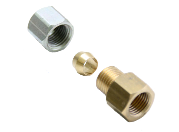 Adapter 4-Loch-Tank Ausgang 1/4&quot; GM-1/2&quot; UNF