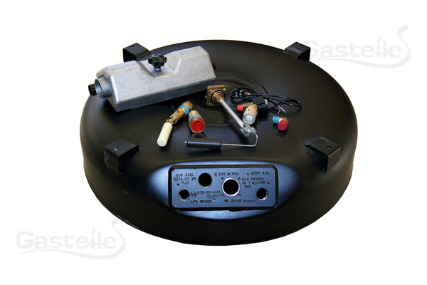 GZWM 4-Loch Tank 600x200 45L inkl. Armaturen &amp; Kasten