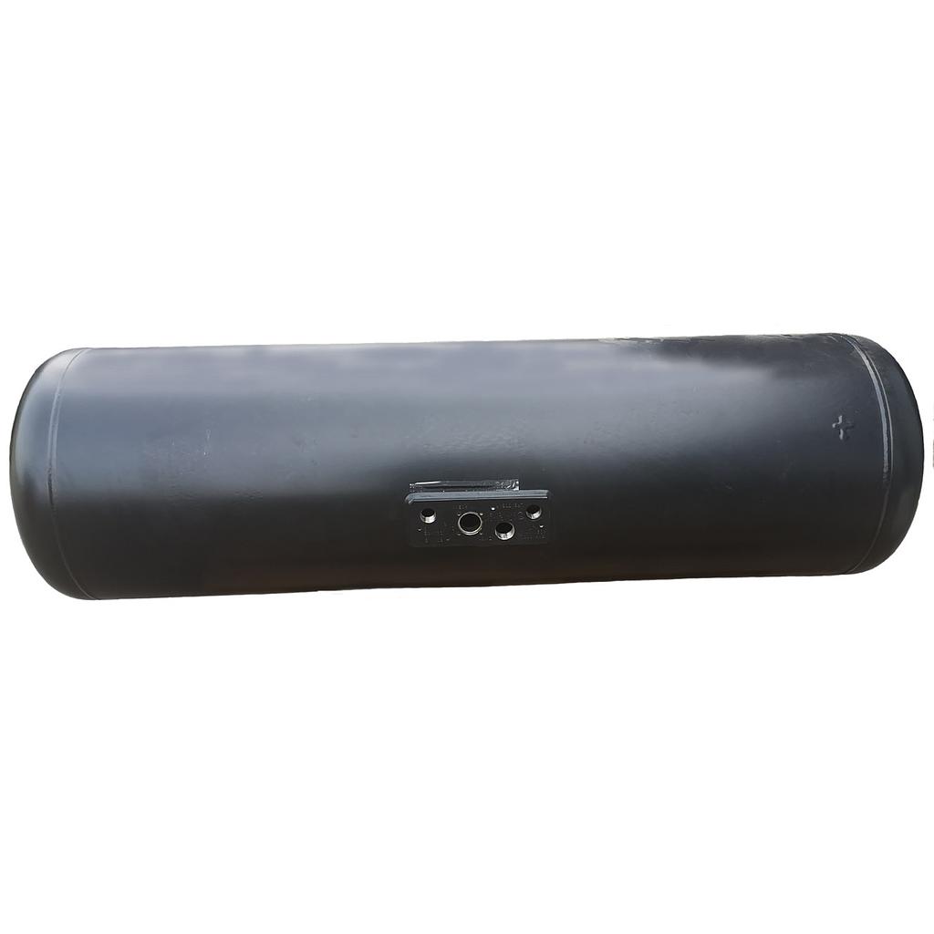 GZWM Zylindertank 360x884 80L 4-Loch inkl. Rahmen &amp; Armaturen