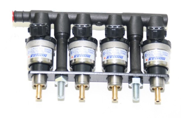 Keihin KN8 Einspritzrail Prins VSI 4 Zylinder weiß (42cc) - gereinigt